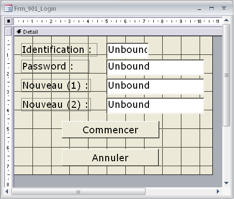 Formulaire de Login (Frm_901_Login)
